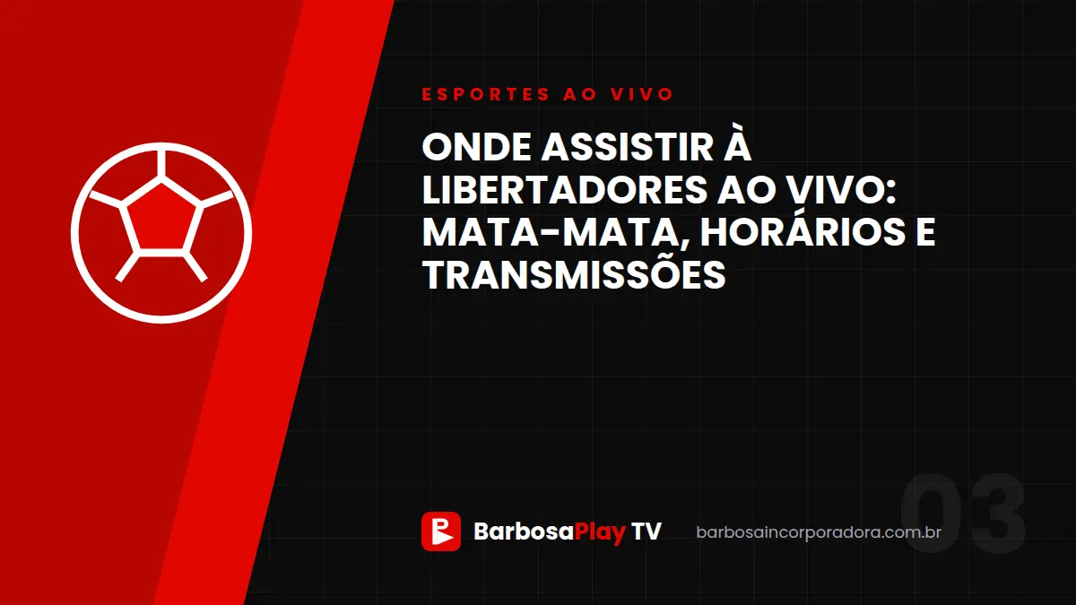Onde assistir à Libertadores ao vivo: mata-mata, horários e transmissões